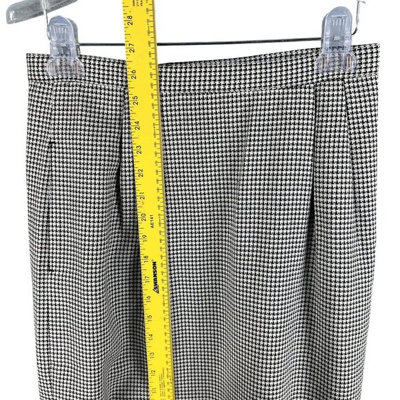 Kasper ASL Womens 8 Black White Houndstooth Blazer Skirt Set Power Suit Timeless - Picture 10 of 16